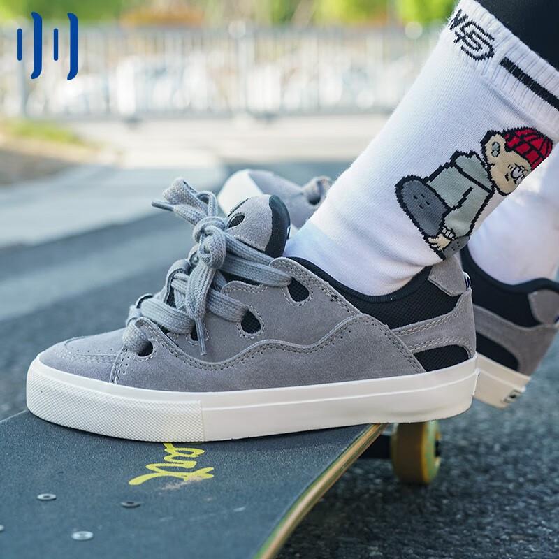 Men Shoes China - Ollieskate Bread Shoes Dunkelgraue Patchwork Retro