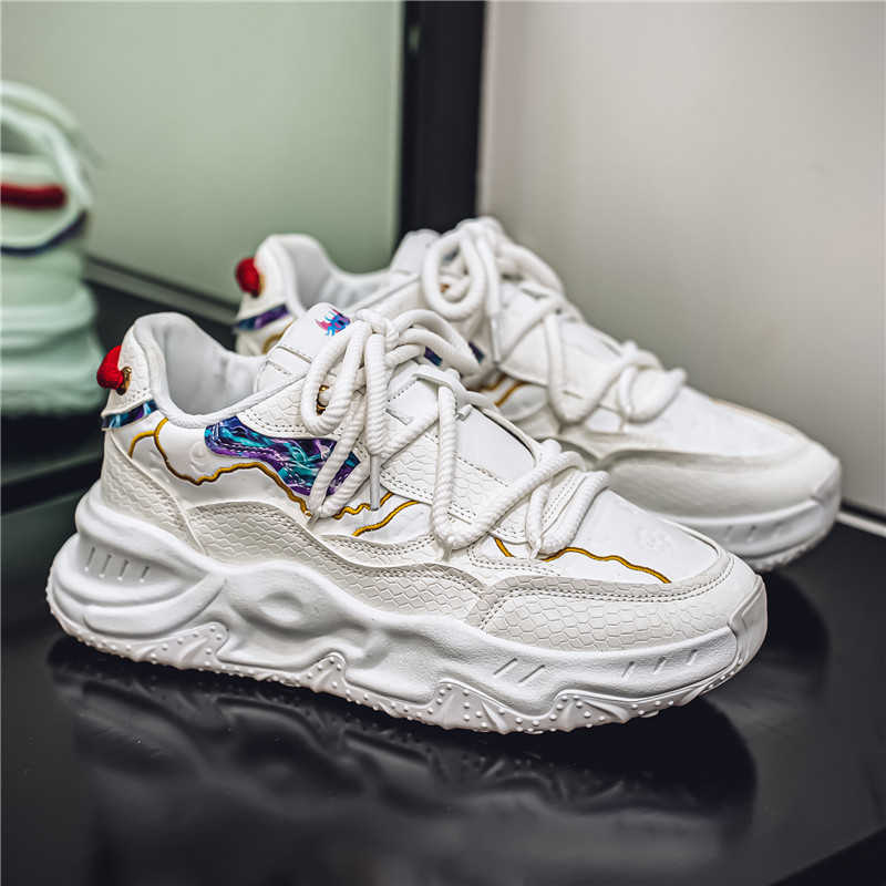 Men'S Shoes For Running - Runde Fußbett-Sneaker mit gewebtem Obermaterial, Größe