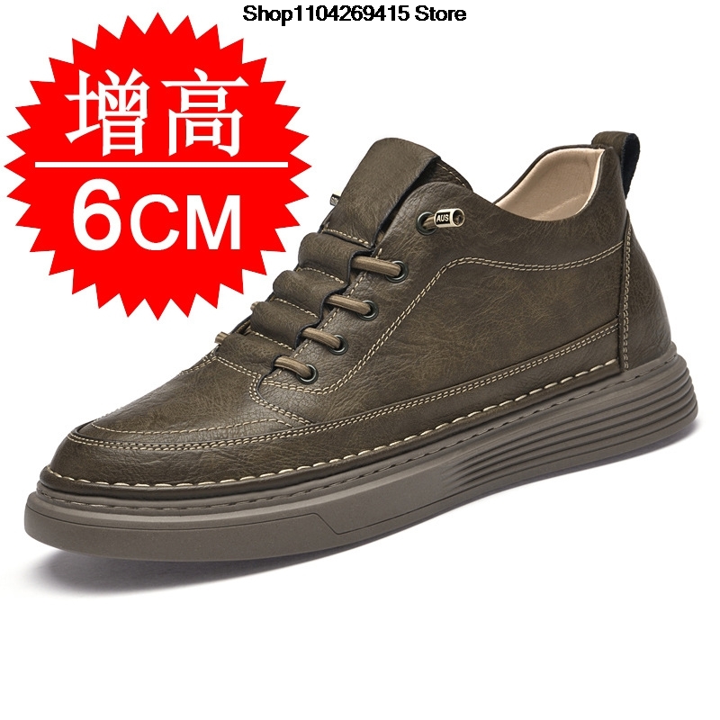 Men'S Shoes To Increase Height - Herren Oxford-Schuhe mit Innenerhöhung, Lässige Lederschuhe,