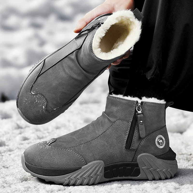 Men'S Shoes For Running - Winter Schnee Stiefel Nicht Slip Casual