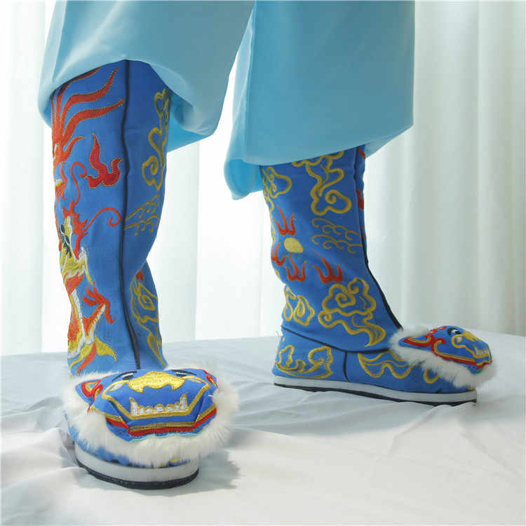 Men Shoes China - Chinesische Opern Tiger Kopf Stiefel Alte