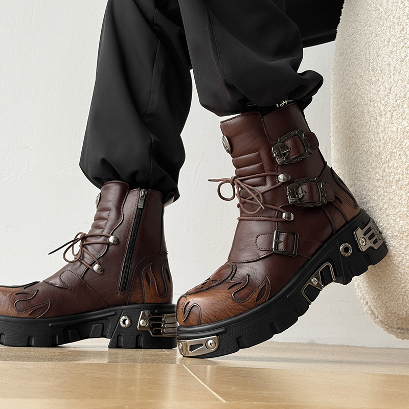 Punk-Style Retro Coole Totenko – Men'S Shoes To Increase Height Bewertung und Preis