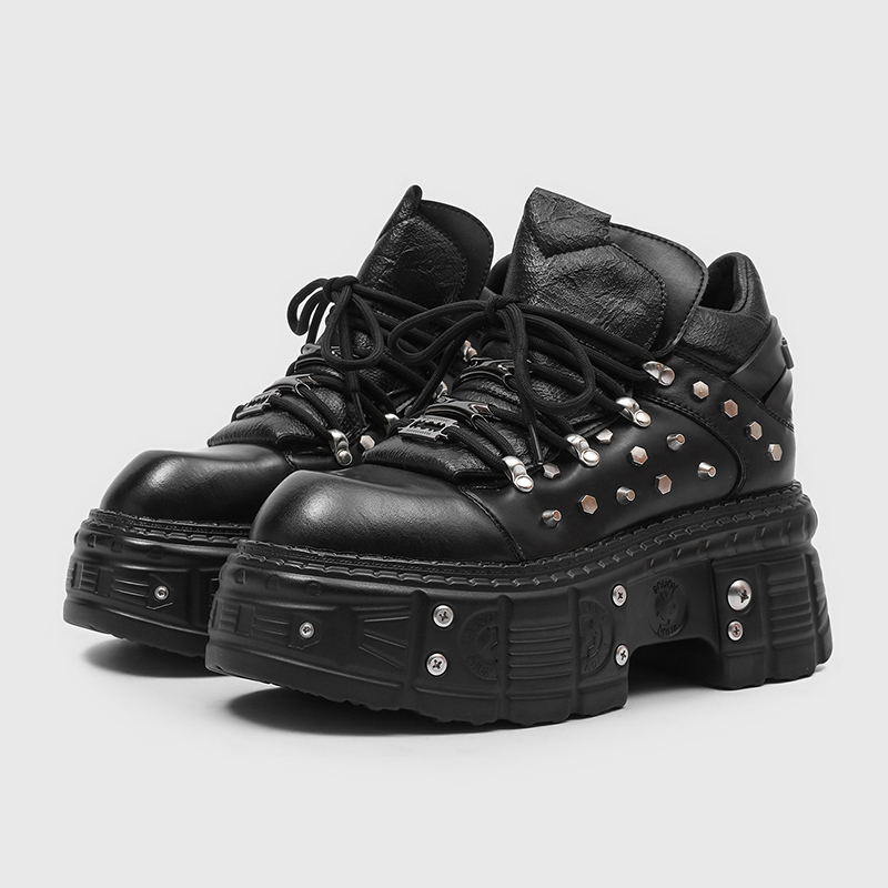 Neue Gothic-Punk-Plateauschuhe – Men'S Shoes To Increase Height Bewertung und Preis